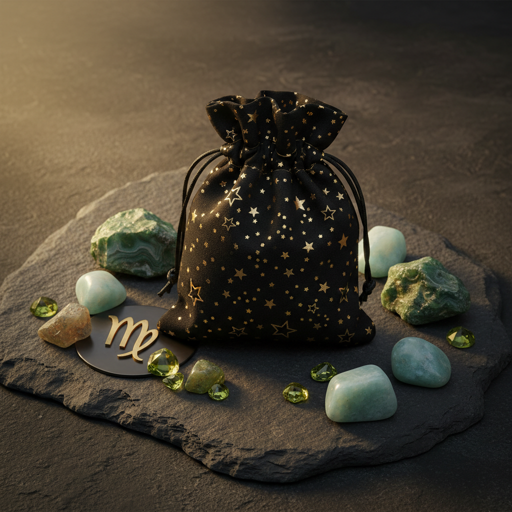 Virgo Zodiac Charm Bag | Crystal Set